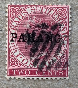 Pahang 1890 2c, used. Scott 6, CV $16.00. SG 6