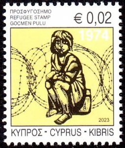 CYPRUS 2023 REFUGEE STAMP