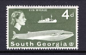 South Georgia 6 Whale MNH VF