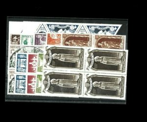 Monaco SC# 262-273 Blocks of 4 MNH. Cat.269.20. Better Item