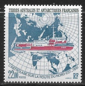 FSAT - Scott #193 L'Astrolabe on Northeast Route, 1991 VF MNH