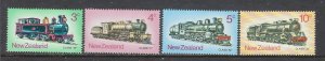 New Zealand 517-20 MNH 1973 Locomotives (ap7414)