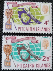 Pitcairn Islands, 1966, World Cup Soccer, #60-61, set of 2, MH, SCV$2.00