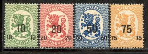Finland # 119-22, Mint Hinge