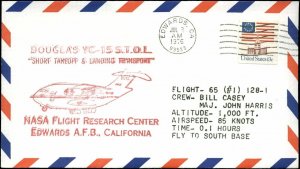 7/8/76 Douglas YC-15 Test Program Plane #1 Flight #65, Edwards, CA