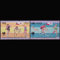 CHILE 1988 - Scott# 775-6 Olympics Set of 2 NH