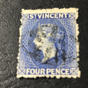 ST. VINCENT # 27--USED--ULTRA-MARINE----VICTORIA---1881