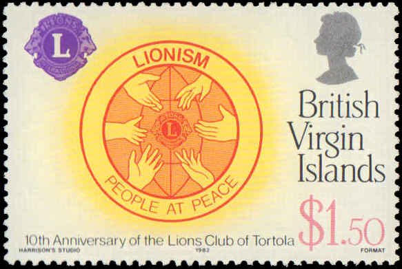 Virgin Islands #426-429, Complete Set(4), 1982, Lions Club, Never Hinged