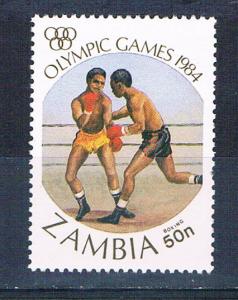 Zambia 307 MNH Olympics Boxing 1984 (Z0006)+