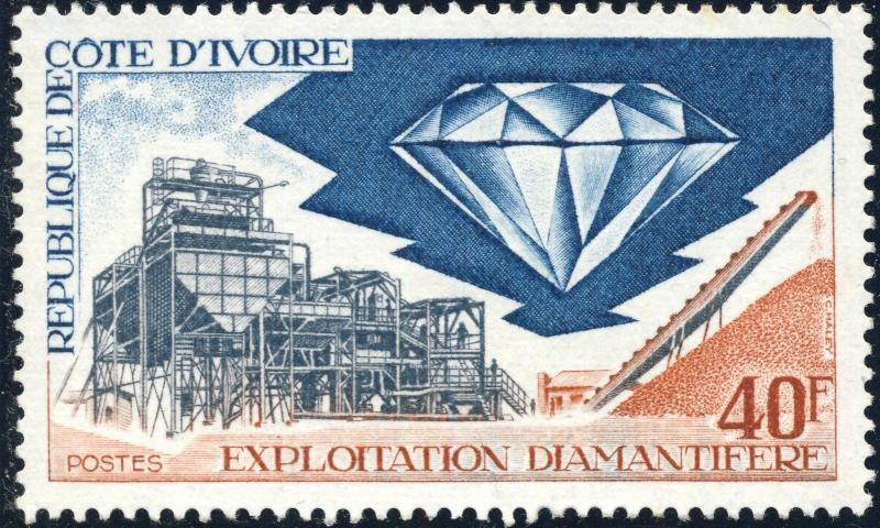 CÔTE-D'IVOIRE/IVORY COAST - 1972 - Mi.416 Exploitation Diamantifère - Neuf *