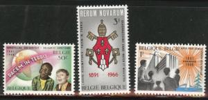 Belgium Scott 660-662 MNH**  1966  stamp set