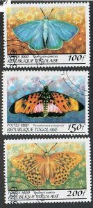 Togo; Scott 1861B-1861D; 1999; Used