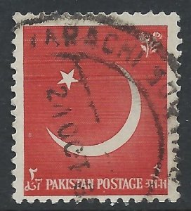 Pakistan 1956 - 2a scarlet 9th anniv. of independence - SG83 used