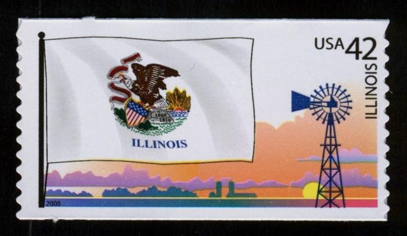 #4289 42c Illinois Flag, Mint **ANY 4=FREE SHIPPING**