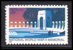 3862 37c WW II Memorial Fine MNH Plt/4 LR P1111 F09403