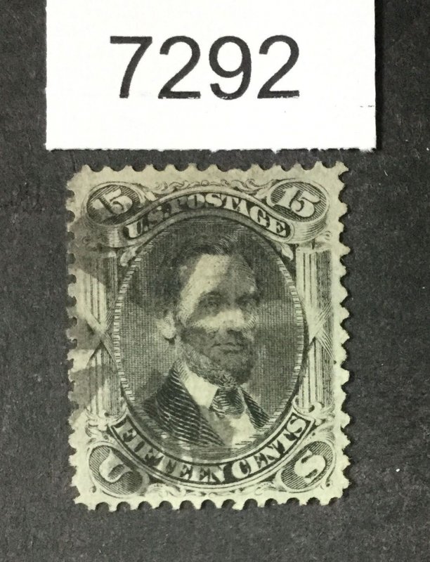 MOMEN: US STAMPS # 98 F-GRILL SOUND USED $275 LOT #A 7292