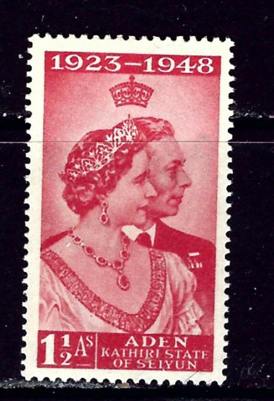 Aden 30 MNH 1948 low value from Silver Wedding set
