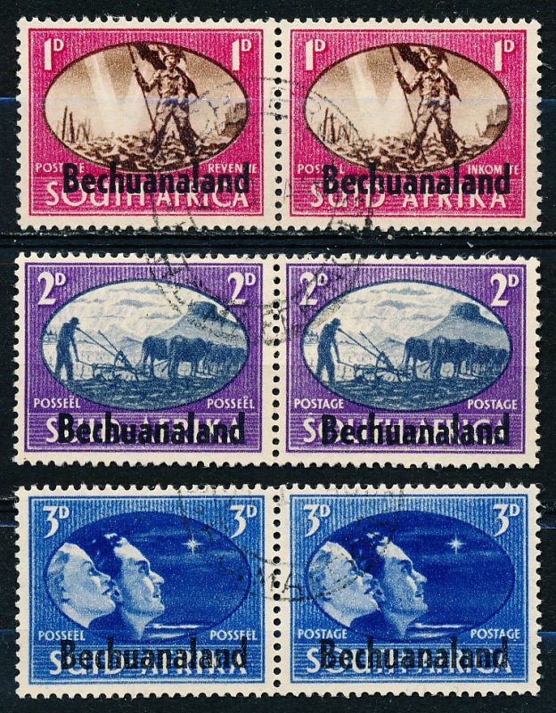 Bechuanaland Protectorate #137-139  Set of 3 Used