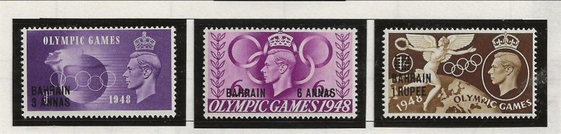 BAHRAIN Sc 64-67 LH issue of 1948 - OLYMPICS 