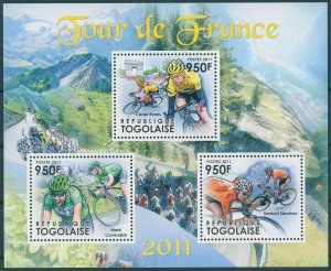 Togo 2011 MNH Sports Stamps Tour de France Cycling Cadel Evans Cavendish 4v M/S