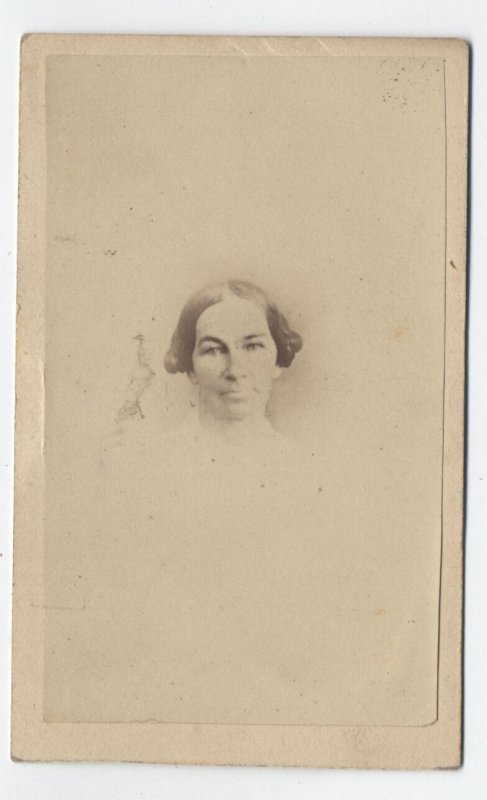 1860s CDV photograph woman Boston MA 5ct revenue [y8646]