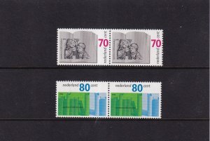 SA10 Netherlands 1991 The Library System  mint pairs