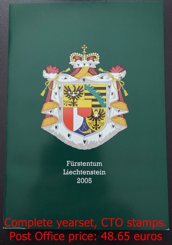 Liechtenstein complete yearset 2005, CTO stamps