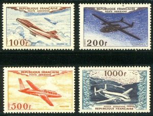 FRANCE #C29-32 Mint NH - 1954 Aircraft Set