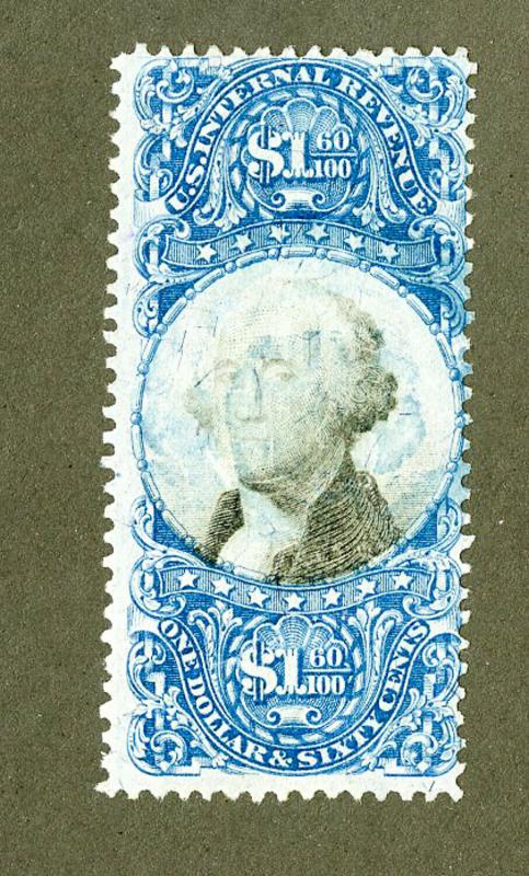 US Stamps # R121 $1 Revenue FVF A Beauty Scott Value $800.00