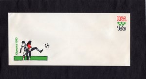 U596 Olympics, unused stamped large envelope