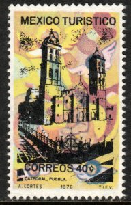MEXICO 1011, TOURISM PROMOTION, PUEBLA CATHEDRAL. MINT NH