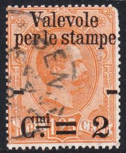 Italy 62 - FVF used - CV $40.00 - short perfs @ UR