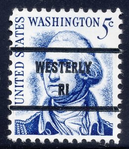 Westerly RI, 1283B-81 Bureau Precancel, 5¢ rev'sd Washington