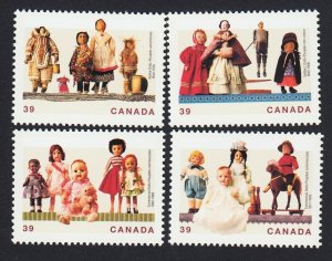 HISTORY TREASURES = DOLLS = Canada 1990 #1274-1277 MNH Full Set of 4