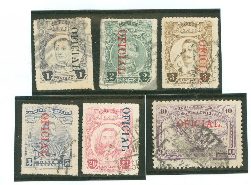 Mexico #O134-O136/O138/ Used Single