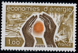 FRANCE Scott 1607 MNH** Energy Conservation stamp 1978