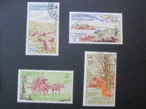 Laos 1960 Sc C35-38 set FU