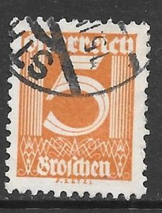 Austria 307: 5g Numeral, used, VF