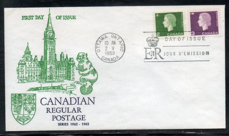 Canada #402-3 FDC Cacheted unaddr C472