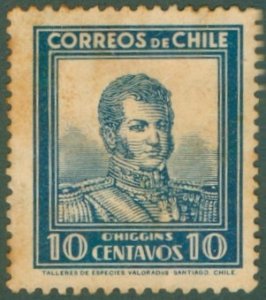 CHILE 182 STAINED MH BIN $1.50