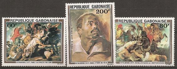 Gabon C199-201 1977 Rubens Paintings set NH