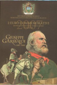 2007 Republic of San Marino - Giuseppe Garibaldi 2 euro - FDC