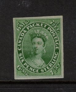 Canada #9 Extra Fine Used Gem With Almost Invisible Cancel **With Certificate**