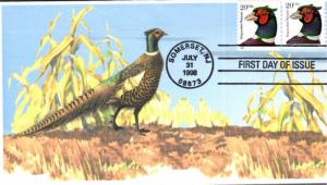 #3050//55 Ring-necked Pheasant Barre FDC