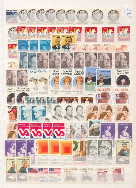 USA Mid Period Mainly MNH Mixture (400+) Face Apx $40+ ZK2309