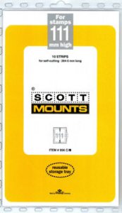 Scott Mounts Clear 111mm STRIP 265mm, (Pgk. 10) (00956C)