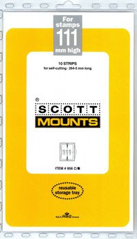 Scott Mounts Clear 111mm STRIP 265mm, (Pgk. 10) (00956C)