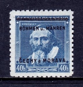 Bohemia and Moravia - Scott #6 - MNG - SCV $2.50