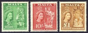 HALF-CAT BRITISH SALE: MALTA #246-62 Mint NH