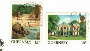 Guernsey  #372-3 used